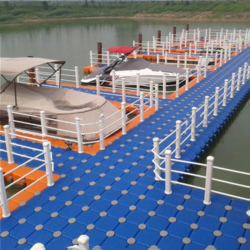 High Quality Gray Blue Orange Floating dock Portable Single Cube Floating Pontoon Portable Single Cu