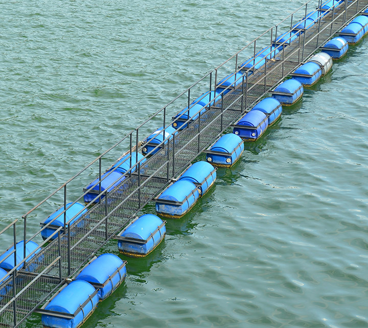 What is the use of a water pollution blocking float